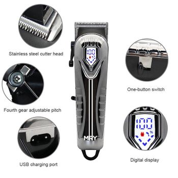 hair clipper Display Type Digital Display Switch Type One-button Switch Charging Method Usb Charging Port Cutter Head Material Stainless - ningbo hammy - China