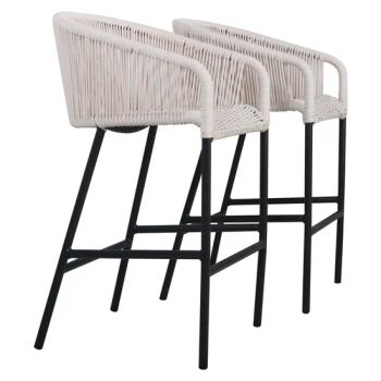 Simple Aluminum Outdoor Patio Garden Bar Stool Bar Chair Origin China Condition New Frame Aluminum Folded Unfolded Model NO. - Foshan Shunde Ciao Furniture Co., Ltd. - China