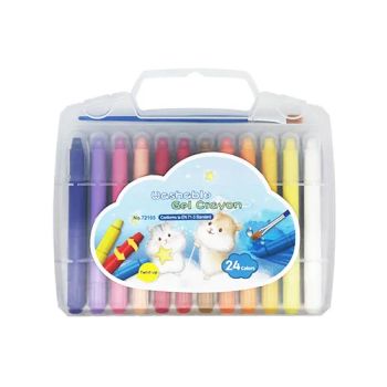 Smooth 24 Colors Twist up Gel Crayon Set for Artists Origin China HS Code 96099 Age Group 3 Y+ Use Type Twist Type Art - Jiangsu Legit Info-Technology Co., Ltd - China