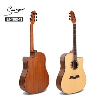 41inch Cutaway Acoustic Guitar, Solid Wood Acoustic Guitars, Folk Size Guitar Ga-T10s-41 - Guangzhou Vines Musical Instruments Co., Ltd - China