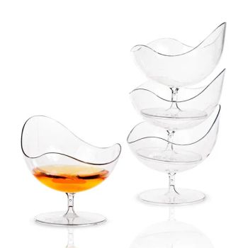 BPA Free 50ml Transparent Irregular Shape Disposable Cocktail Glass - Ningbo July Packaging Co., Ltd. - China