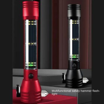 Car Emergency Tools Work Light with Hammer Seat Belt Cutter Solar Flashlight - Xiamen Seatyle Import & Export Co., Ltd. - China