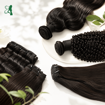Double Drawn Weft Black / Natural Human Hair Origin Indonesian Finish Salon-grade Hair Type Human Hair Purity 100%% Genuine - Dewa Dewi Hair - Indonesia