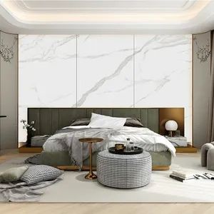 Horizon 1200*2400mm Big White Marble Slab Sintered Stone Porcelain Slab Sintered Stone Glossy - Foshan I Ceramics Furnishing Co.,Ltd - China