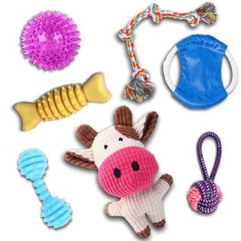 Cute Plush Toys Squeak Pet Cow Rabbit Animal Plush Toy Dog Chew Squeaky Whistling Involved Squirrel Dog Toys - Shenzhen Anji Electronic Technology Co., Ltd. - China