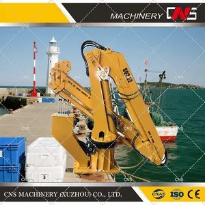 Cns 3 2 Ton Flange Type Folding Arm Hydraulic Ship Deck Floating Crane Electric Mini Jib Marine Davit Crane Knuckle Boom Offshore  - CNS Machinery (Xuzhou) Co., Ltd. - China