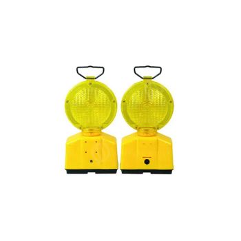 High Visible Amber Emergency Flashing LED Traffic Barricade Warning Lights Battery Powered - Chengdu Rongxiang Technology Co., Ltd. - China