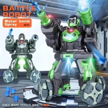 Electronic Intelligent Facial Expression Dancing Mecanum Wheel Flame Spray Infrared Light Water Bomb Shooting Smart Toy RC Robots - Shantou Flying Technology Inc. - China