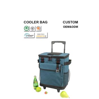 Golden New Outdoor Camping Trolley TPU Insulated Cooler Bag with Wheels - Sanda New Material Co., Ltd. - China