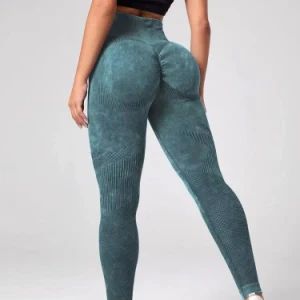 Hot Scrunch Butt Leggings Tie Dye Print High Waist Bubble Hip Lift Yoga Pants Leggings for Women Seamless Leggings Gym Seamless Tie-Dye Leggings - Yiwu City Tenbest Garment Co., Ltd - China
