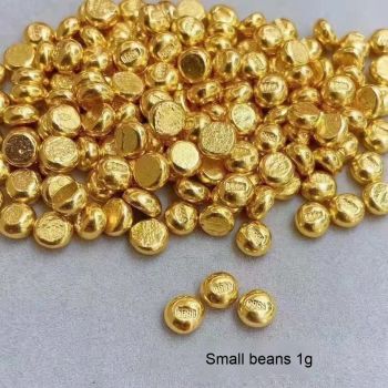 Gold Jewelry 24K Gold Jewelry Luxury Fashion Au9999 Pure 24K Gold Little Golden Bean for Gift Financial Investment - SILVERSTONE IMPORT AND EXPORT LIMITED - Tanzania