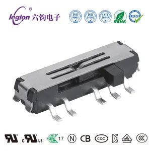 Best Selling Right Angle SMT Type Slide Switches 10pins 3 Position 2p3t Mini Slide Switch - Dongguan Legion Electronic & Hardware Co., Ltd. - China