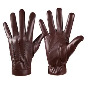 Leather Gloves Snow Driving Gloves Woman Motorcycle Glove with Cashmere Lining - Xiamen Le Young Imp. & Exp. Co., Ltd - China