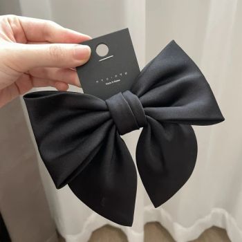 Hair Accessories French Black Texture Girl Sweet Bow All-Match Hair Ring Hair Ties Hair Rope - Market Union Co. Ltd. - China