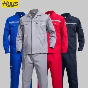 T/C Safety Anti Static Worker Uniforms Sets Gas Station Workwear with Reflective Custom Workshop Suits Anti Static Work Clothes - Shijiazhuang Beiduoyin International Trade Co., Ltd. - China