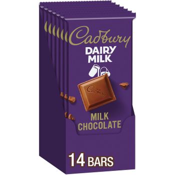 CADBURY DAIRY MILK Milk Chocolate Candy Bars, 3.5 oz (14 Count) - Smart Agri GmbH - Germany
