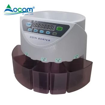 High Accuracy Coin Counter Sorter Coin Counting Machines - OCOM Technologies Limited - China