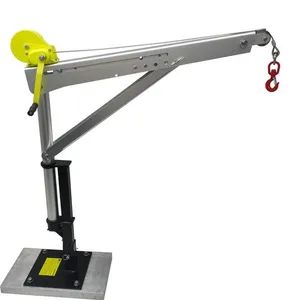 Portable Davit Crane Pickup Truck Mobile Mounted Crane Origin China Type Folding Condition New Colour Silvery Model NO. MCE400 - Yangzhou Aketaylor Hoisting Technology Co., Ltd. - China