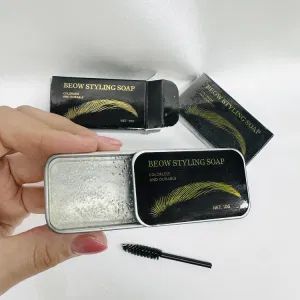 Natural Vegan Eyebrow Styling Gel Waterproof Long Lasting Setting Eyebrow Cream Organic Clear Brow Soap Wax - Guangzhou Kanglixin Medical Biotechnology Co, Ltd. - China