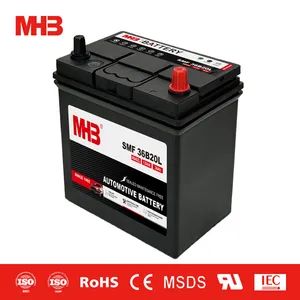 Mhb 36b20L High Quality 12V 36ah Car Battery Brands New Design Maintenance Free Auto Batteries - FUJIAN MINHUA POWER SOURCE CO., LTD. - China