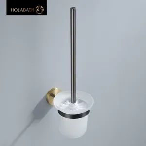 Stainless Steel Toilet Brush Holder with Ventilated Design Hygienic Bathroom Tool - Jiangmen Mega Casa Co., Ltd. - China