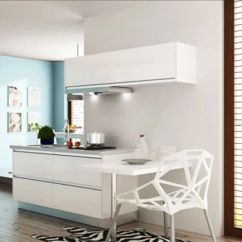 Modern Lacquered Wooden Hutch for Stylish Kitchen Storage Fixed Fixed Color White Origin China Condition New Trademark - Guangzhou Milan Decoration Materials Co., Ltd. - China