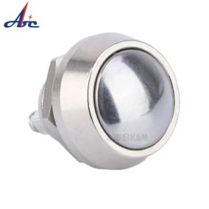 Good Quality Electric Domed Head Switch Button 12mm Screw Terminals Waterproof Push Button Switch on/off for Door - YUEQING AIBEIKEN ELECTRIC CO., LTD. - China