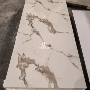 Customization High Glossy UV Protective Coating Marble Sheet PVC Plastic Marble Wall Panel Board - Linyi Perfect New Material Co., Ltd - China