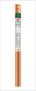 Hot Rolled Copper Earthing Electrode, For Industrial Material Copper Technique Hot Rolled Length Of Rod 1 M / 2 M/ 3 M Usage/Application - Jainam Electricals - India