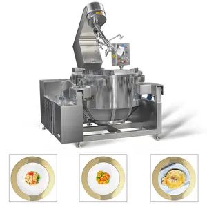 China Big Industrial Commercial Automatic Multi Planetary Tilting Curry Chili Bean Paste Mixing Making Electric Gas Steam Dessert Sauces Cook Wok - Shandong Longze Machinery Co., Ltd. - China