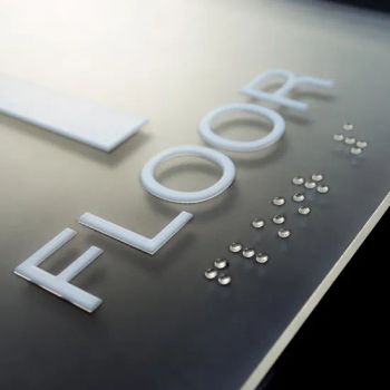 Ada Braille Signage Tactile Sign Board Door Name Plaque Hotel Room Number Braille Signage - GUANGZHOU BLANC SIGN CO LTD - China