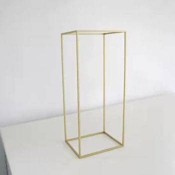 Party Centerpiece Props Road Lead Floor Tall Column Gold Metal Iron Wedding Flower Stand Vase Display Stand - Kunshan Caamatech Displays Co., Ltd. - China