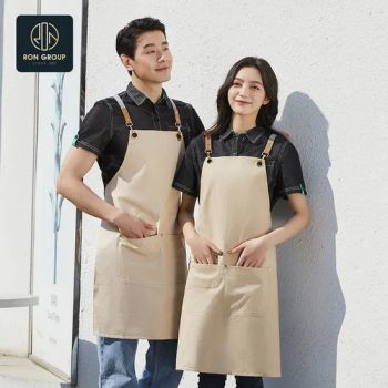 Goodl Chef Kitchen Clothing with Pockets High Quality Restaurant Cooking Denim Apron - Foshan Ron Hospitality Supplies Co., Ltd. - China