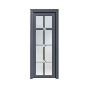 Customized Colors Grille Design Aluminum Interior Noiseless Swing Door Glass Shower Room Doors - Foshan Nanhai Dejing Doors Windows Industry Co.,Ltd - China