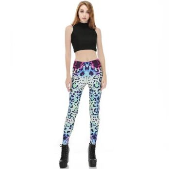 Fashion Leopard Print Leggings Women 3D Digital Print Leggings Elsatic Slim Leggings - Sungnan Import & Export Co., Ltd. - China