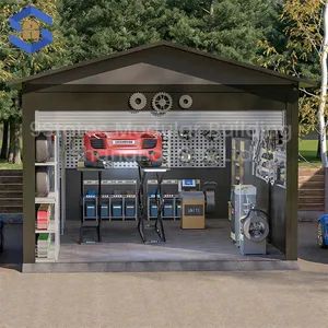 Energy-Saving Lightweight Structure Prefabricated Building for Garages in Small Office Buildings/Startup Parks - 9States Modular Building Shanghai Co.,Ltd. - China