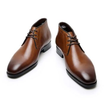 Chelsea Boots Chukka Ankle Boot Leather Dress Boots for Men Toe Round Style Boot Size 37-44 Heel Rubber Upper Leather Trademark OEM - Cangnan Hongtu Trading Co., Ltd. - China