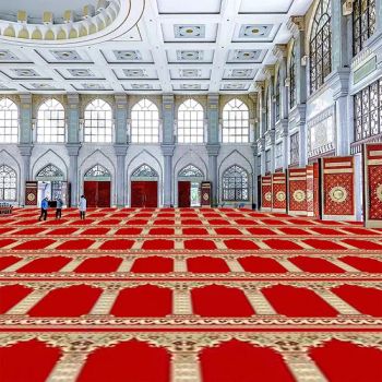 Customized Church Mosque Hotel Wool Acrylic Handmade Tufted Mosque Muslim Prayer Wall to Wall Carpets - Hefei Dongfang Qifu Carpet Co., Ltd. - China