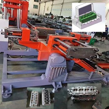 Cylinder Head Gravity Die Casting Machine for Metal Foundry Condition New Motor Power 11kw Control Type PLC Model NO. - Quanzhou Jingda Machinery Co., Ltd. - China