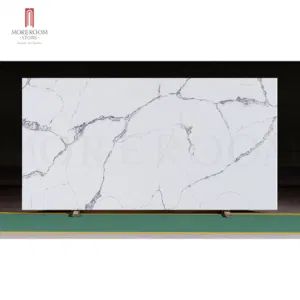Engineered Stone Calacatta Extra Bianco Venato Marble Look Quartz Slabs Benchtops for Sale - Foshan mono building material co.,ltd - China