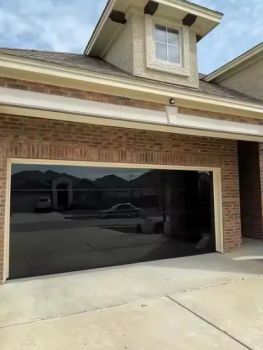 Foshan Factory Cheap Automatic Aluminum Steel Frameless Mirror Glass Mirror Garage Door - Danny Doors and Windows Technology (Foshan) Co., Ltd - China