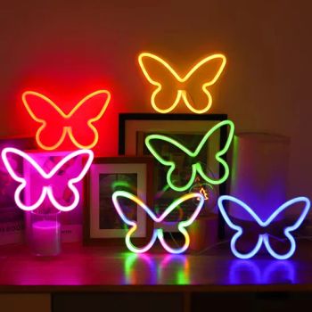 2025 New Arrival LED Neon Light USB Butterfly Design Wall Mounted LED Neon Sign Creative Night Lamps for Home Decorations - Anhui Xianwei E-Commerce Co., Ltd - China