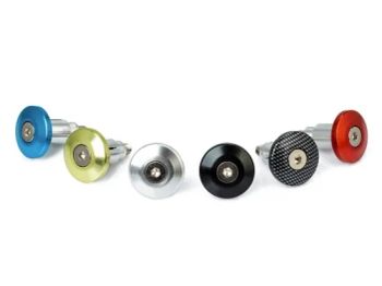 Motorbike Handlebar End/ Grip Ball End Caps Artwork CNC Origin China Material Alloy Stem Metal Stem Surface Anodized Model NO. - Hangzhou Linker Motorcycle Parts Co., Ltd. - China