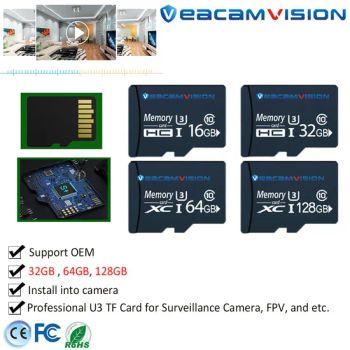 32GB 64GB 128GB TF Card for Wholesale Small Surveillance Cameras with Plastic Casevideo Conference Camera - Veacam Electronics Co., Ltd - China
