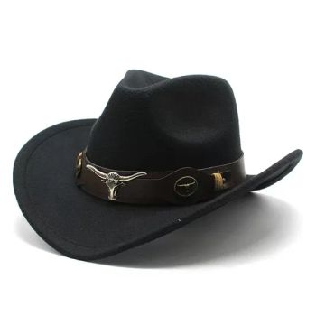 Wholesale Cheap Cowboy Hats Ox Head Decoration Belt Cowgirl Hat Western Cowboy Hat - Market Union Co. Ltd. - China