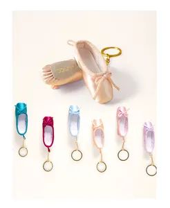 in-Stock Mini Satin Ballet Dance Shoe Keychain Promotional Pointe Shoe Keychain - INNER MONGOLIA BENIS COMMERCIAL AND TRADE CO., LTD. - China