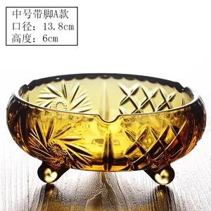 Crystal Glass Crafts Glassware Crystal Glass Ashtray Size Medium Shape Human Origin China Model NO. 972 Style Creative Technics Moulded - Liling Chengyue Co., Ltd. - China