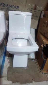 Cera One Piece Closet Brand CERA Shape Square Material Ceramic Toilet Seat Type Western Mount Type Floor Mounted Ease Of Cleaning Easier To - Patel'S Trader - India