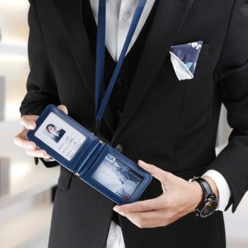 Custom PU ID Badge Holder Leather Card Holders - Shenzhen Leidian Co., Ltd. - China