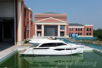 50FT Luxury Fiberglass Flybridge Yacht Cabin Boat Reacrational Business Rental Party Sightseeing Boat - Sinobio(Dalian)Import & Export Co., Ltd - China